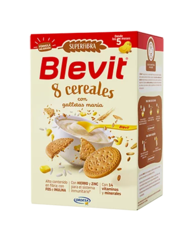Blevit SUPERFIBRA 8 cereales con galletas maría